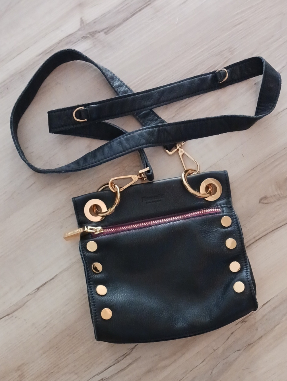 HAMMITT BLK LEATHER CROSS BODY - Picture 9 of 10